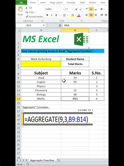 Excel Sum Ignore Errors Tips