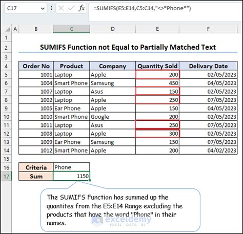 Excel Sumifs Not Equal Issue Debugging