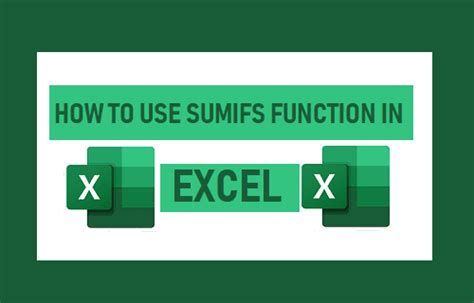 Excel SUMIFS Tips