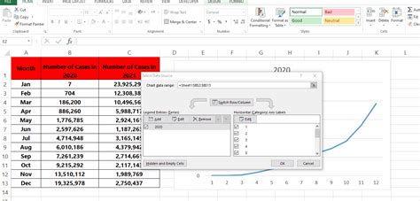 Superimpose graphs in Excel