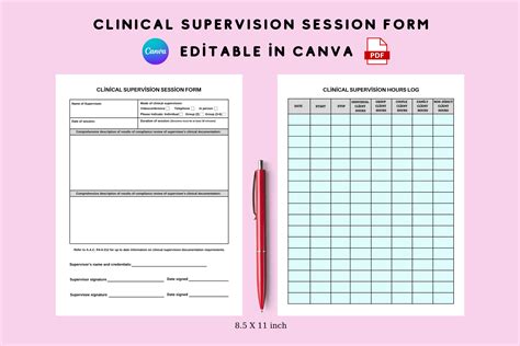 Excel Supervision Template for LCSW