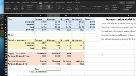 Excel Supply and Demand Optimizer