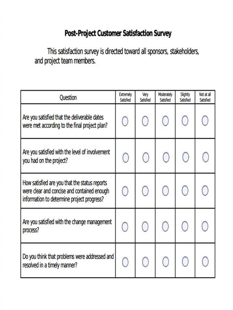 Excel Survey Question Types