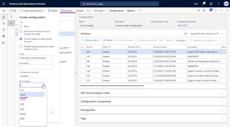 Excel System Configuration