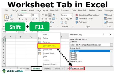 Excel Tab Categories