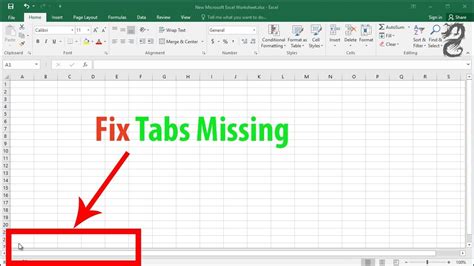 Excel tab not working image 2