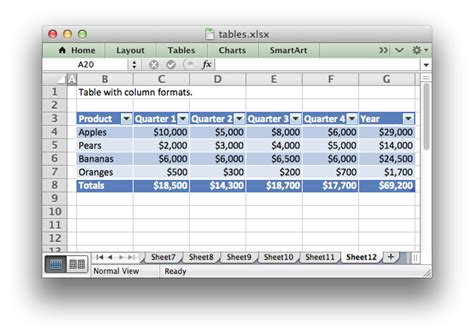 Excel Table