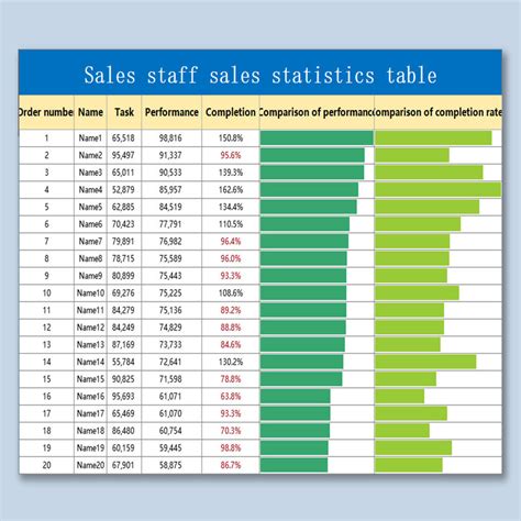 Excel table as image