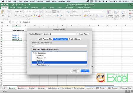 Table of Contents in Excel Image 5