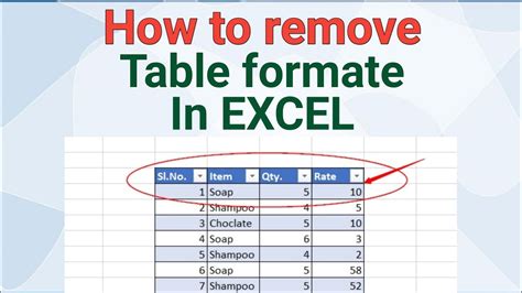 Excel Table Removal Strategies