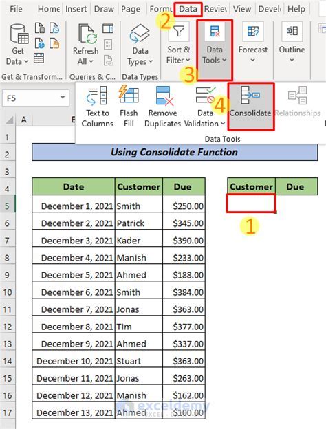 Excel Tabs