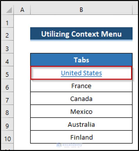 Create tabs in Excel from a list