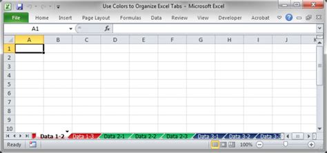 Excel Tabs Organization Tips