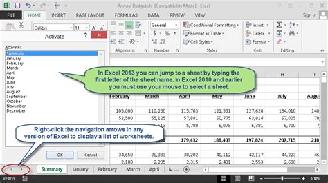 Excel Tabs Secrets