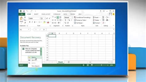 Excel Taskbar Recovery Tips