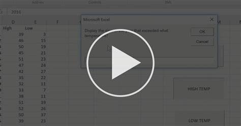 Excel Temperature VBA