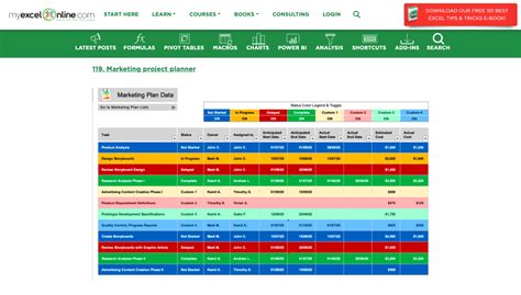 Excel Template Design