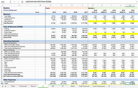 Excel Template Examples