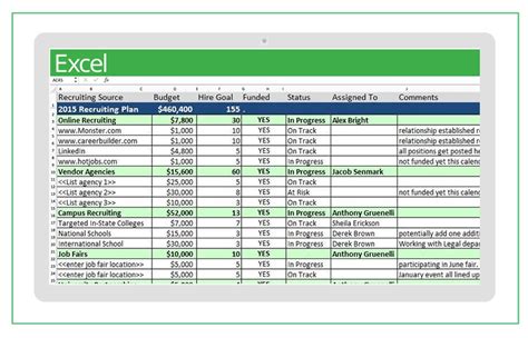 Excel Template for HR Management