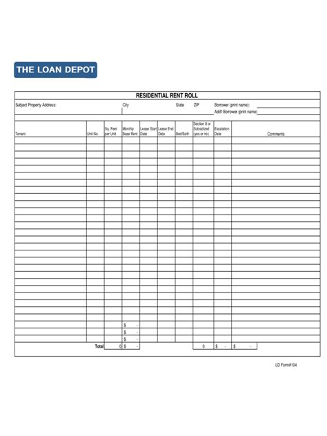 Excel Template for HUD Rent Calculation