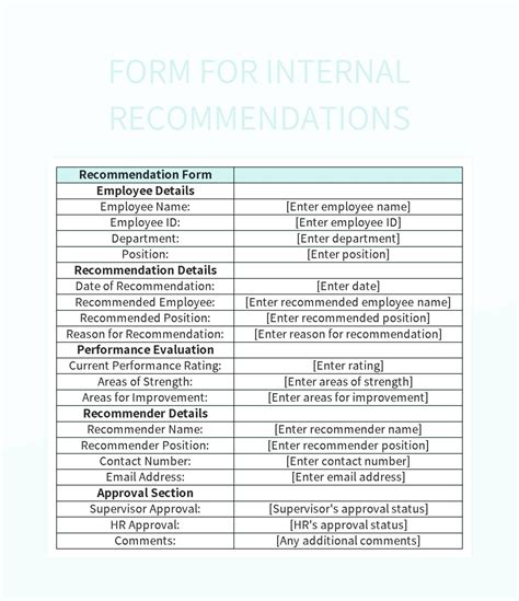 Excel Template Recommendations