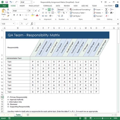 Testing and Refining Excel Template