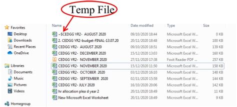 Excel Temporary Files Recovery