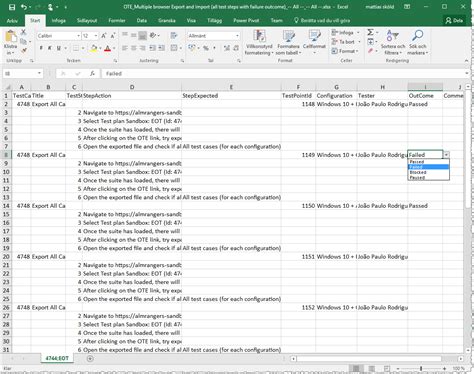 Excel Test Plan Template Word