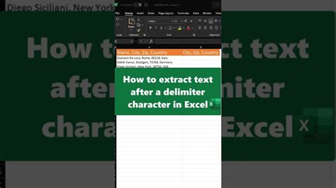 Extract Text After Delimiter in Excel