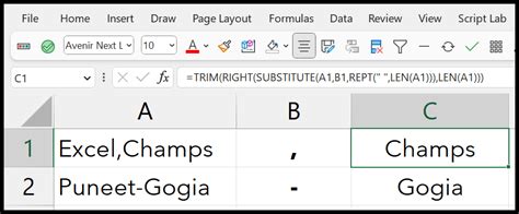 Excel text before character example