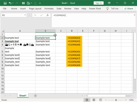 Excel Text Cleaning