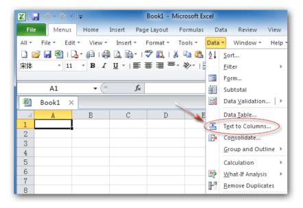 Remove Trailing Spaces in Excel using Text to Columns