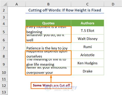 Excel Text Cutting Method 1