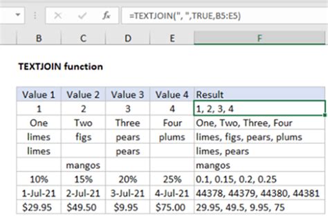 Excel text function gallery