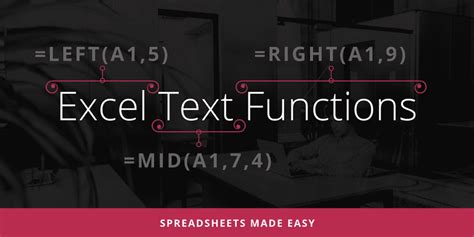 Excel Text Functions Examples