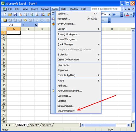 Excel Text Import Wizard