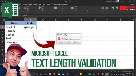 Excel Text Length