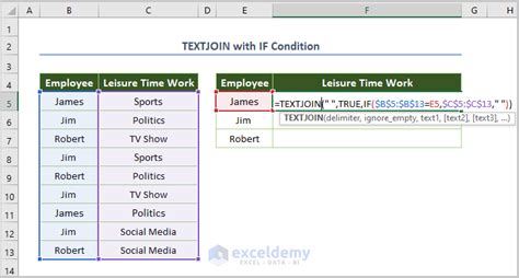 Excel Text Merging Methods