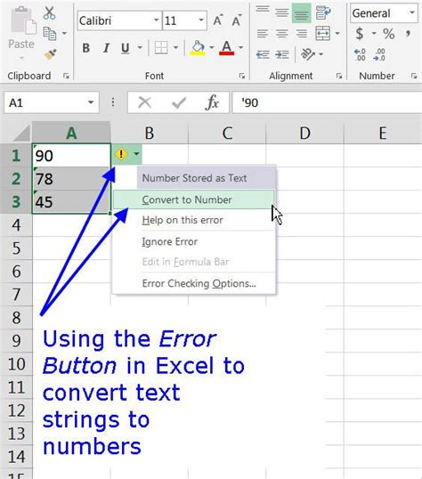 Excel Text Strings