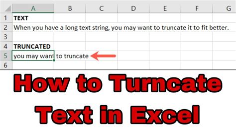 Excel Text Trimming