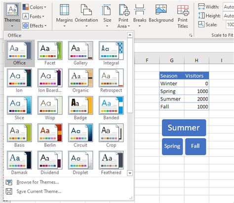 Example of an Excel Theme