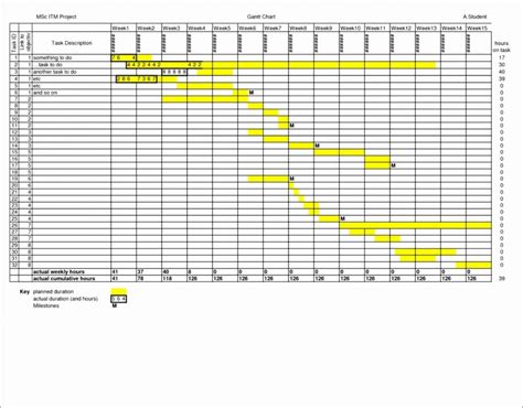 Excel time charts templates