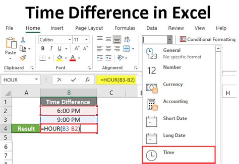 Excel time difference dashboard example