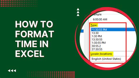 Excel Time Format Code