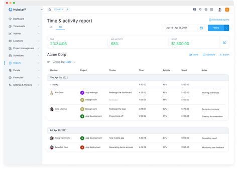 Excel Time Reporting Software