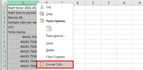 Understanding Timestamps in Excel