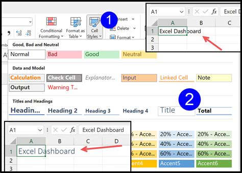 Excel Title Example 1