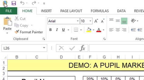 Excel's Built-in Feature