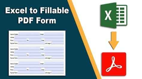 Excel to Fillable PDF Form