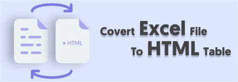 Excel to HTML Table Online Tools